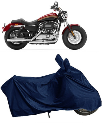 DIGGU Two Wheeler Cover for Harley Davidson(1200 Custom, Blue)