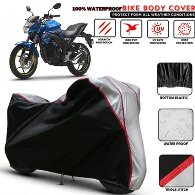 Shiv Kanha Waterproof Two Wheeler Cover for Suzuki(Gixxer, Black)