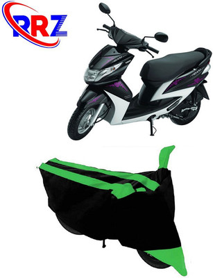RRZ Waterproof Two Wheeler Cover for Yamaha(Ray, Black, Green)