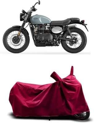 Coxtor Waterproof Two Wheeler Cover for Triumph(Street Scrambler BS6, Maroon)