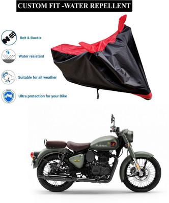 CODOKI Waterproof Two Wheeler Cover for Royal Enfield(Classic 350 Signals, Red)