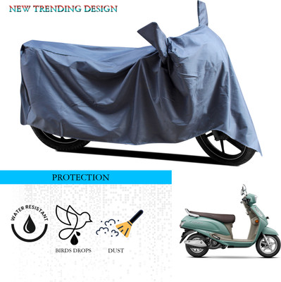 ANTHUB Waterproof Two Wheeler Cover for Suzuki(Access, Grey)
