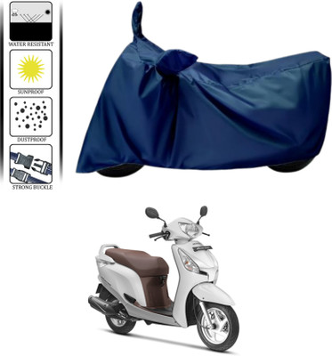 WMIZEXA Waterproof Two Wheeler Cover for Honda(Blue)