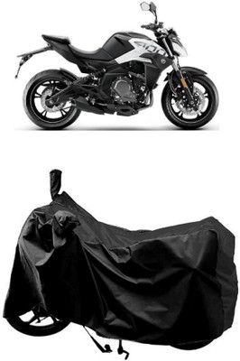 MMSSTAR Waterproof Two Wheeler Cover for CFMoto(400NK BS6, Black)