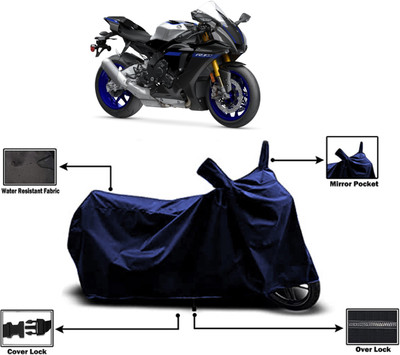 Amexride Two Wheeler Cover for Yamaha(YZF R1 M BS6, Blue)