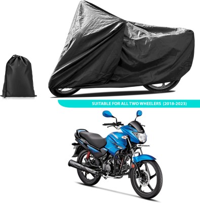 PAGORA Two Wheeler Cover for Hero(Glamour Programmed FI BS6, Black)