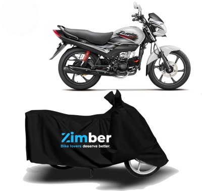 ZIMBER Waterproof Two Wheeler Cover for Hero(Passion Pro i3S, Black)