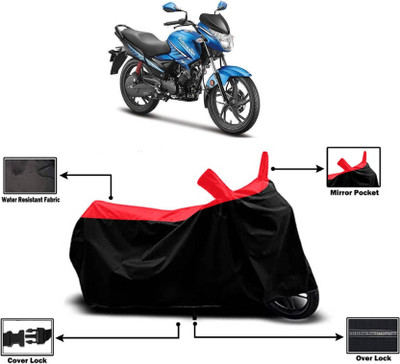 KEDIT Two Wheeler Cover for Hero(Glamour FI, Red)