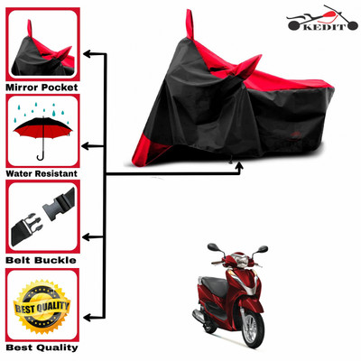AASHTIK MART Two Wheeler Cover for Honda(Activa, Red, Black)