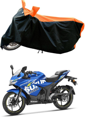DeepShakshi AUTOMOTIVE Waterproof Two Wheeler Cover for Suzuki(Gixxer 250, Orange)