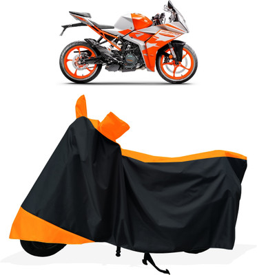 Tricway Two Wheeler Cover for KTM(RC 200 BS6, Orange)