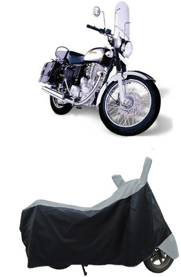Coxtor Waterproof Two Wheeler Cover for Royal Enfield(Machismo 350, Grey)