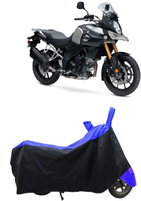 Coxtor Waterproof Two Wheeler Cover for Suzuki(V Strom 1000, Blue)