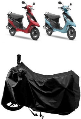 AutoKick Two Wheeler Cover for TVS(Scooty Pep Plus BS6, Black)