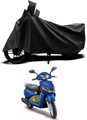 KEDIT Two Wheeler Cover for Mahindra(Gusto, Black)