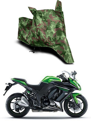 Furious3D Two Wheeler Cover for Kawasaki(Ninja 1000, Multicolor)