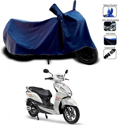 DeepShakshi AUTOMOTIVE Waterproof Two Wheeler Cover for Ampere(Blue)