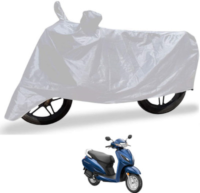 Auto Hub Waterproof Two Wheeler Cover for Honda(Activa 6G, Silver)
