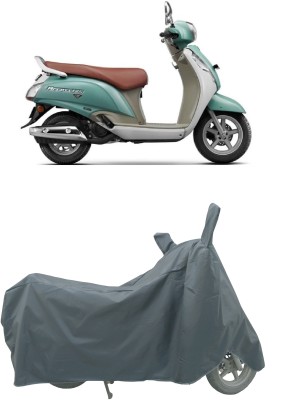 Coxtor Waterproof Two Wheeler Cover for Suzuki(Access 125, Grey)