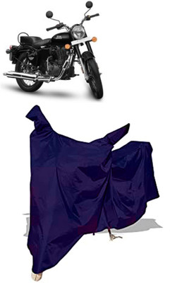 Amexride Two Wheeler Cover for Royal Enfield(Bullet 350 New, Blue)