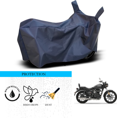 SnehaSales Waterproof Two Wheeler Cover for Royal Enfield(Meteor 350, Blue)