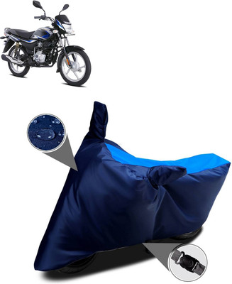 AutoGalaxy Waterproof Two Wheeler Cover for Bajaj(Platina 100, Blue)