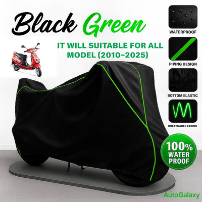AutoGalaxy Waterproof Two Wheeler Cover for Mahindra(Duro DZ, Black)