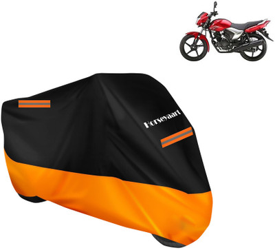 Horseyaart Waterproof Two Wheeler Cover for Yamaha(Saluto BS6, Orange)