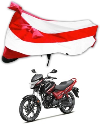 Genipap Two Wheeler Cover for Hero(Glamour Blaze, Red, White)