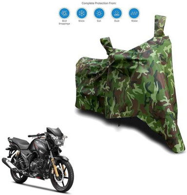 Aamaya Store Waterproof Two Wheeler Cover for TVS(Apache RTR 180, Green)