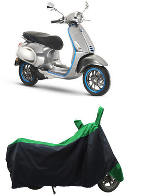 Coxtor Waterproof Two Wheeler Cover for Vespa(Piaggio Elettrica, Green)