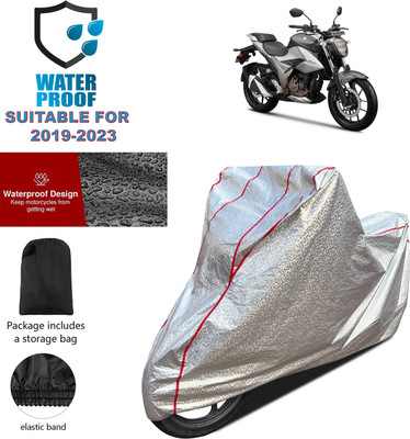 PAGORA Waterproof Two Wheeler Cover for Suzuki(Gixxer 250, Silver)