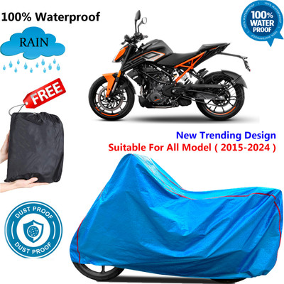 OliverX Waterproof Two Wheeler Cover for KTM(250 Duke, Blue)