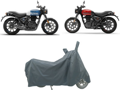 Coxtor Waterproof Two Wheeler Cover for Royal Enfield(Hunter 350, Grey)