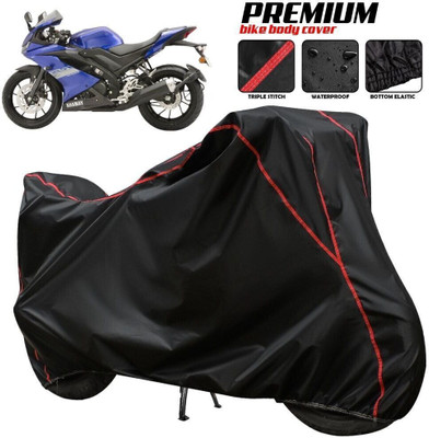 xodi Waterproof Two Wheeler Cover for Yamaha(R15S BS6, Black, Red, Multicolor)