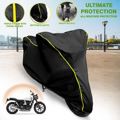 GARREGE Waterproof Two Wheeler Cover for Triumph(Street Twin, Black)