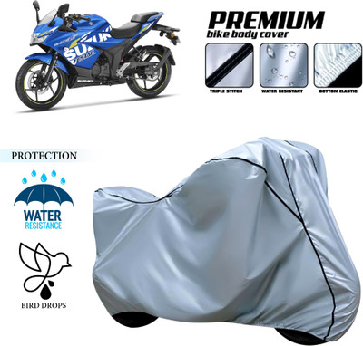 CODOKI Waterproof Two Wheeler Cover for Suzuki(Gixxer SF 150, Silver)