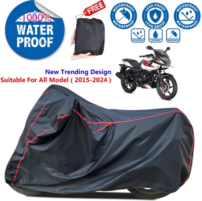 AutoGalaxy Waterproof Two Wheeler Cover for Bajaj(Pulsar 220F, Black)