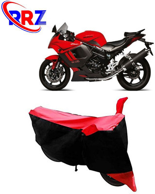 AutoGalaxy Waterproof Two Wheeler Cover for Hyosung(GT650R, Black, Red)