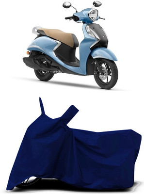 VESMEI Two Wheeler Cover for Yamaha(Fascino, Blue)