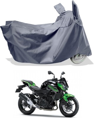 Amexride Two Wheeler Cover for Kawasaki(Z400 BS6, Grey)