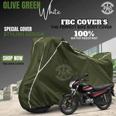 AUTOCAD Waterproof Two Wheeler Cover for Hero(Super Splendor, Green)