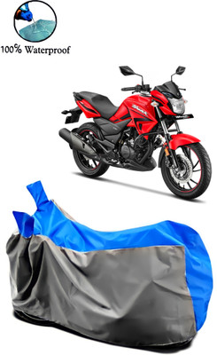 rakku Waterproof Two Wheeler Cover for Hero(Hunk, Grey, Blue)