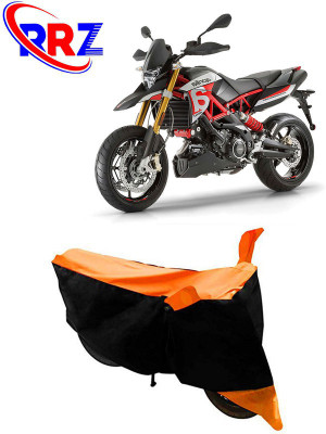 RRZ Waterproof Two Wheeler Cover for Aprilia(Dorsoduro 900, Black, Orange)