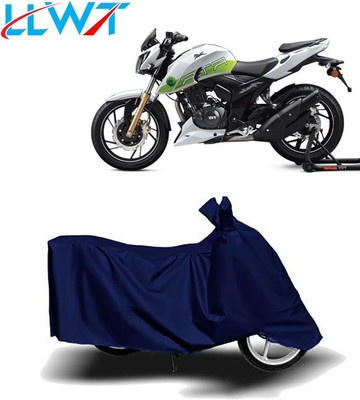 KPIND Waterproof Two Wheeler Cover for TVS(Apache RTR 200 Fi E100, Blue)