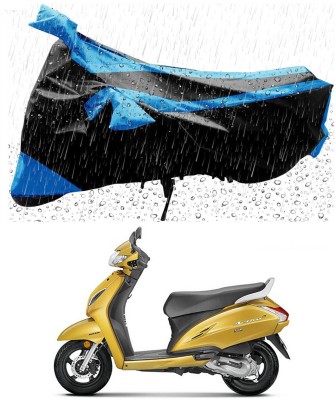 Mdstar Waterproof Two Wheeler Cover for Honda(Activa 6G, Blue, Black)