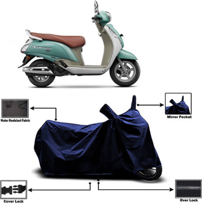 KEDIT Two Wheeler Cover for Suzuki(Access, Blue)