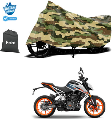 CODOKI Waterproof Two Wheeler Cover for KTM(125 Duke, Yellow)