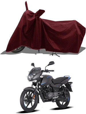 KEDIT Two Wheeler Cover for Bajaj(Pulsar 125 Neon, Maroon)