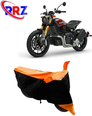 RRZ Waterproof Two Wheeler Cover for Indian(FTR 1200, Black, Orange)